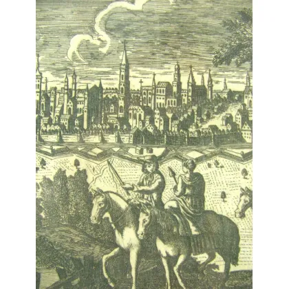 Zdjęcie „Miasto Bruksela w Księstwie Brabancji” miedzioryt - wydrukowany w Wenecji około 1740 roku