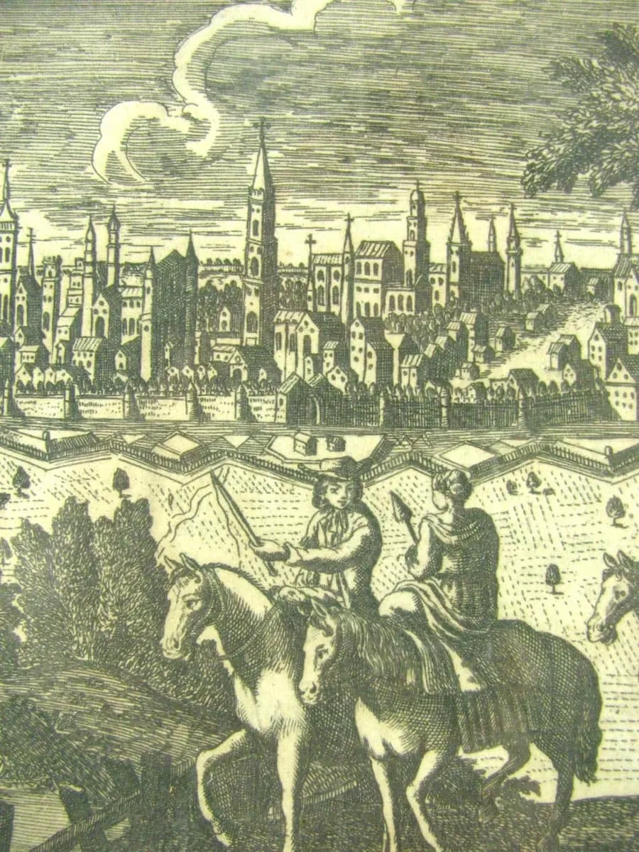obrazek 1 „Miasto Bruksela w Księstwie Brabancji” miedzioryt - wydrukowany w Wenecji około 1740 roku