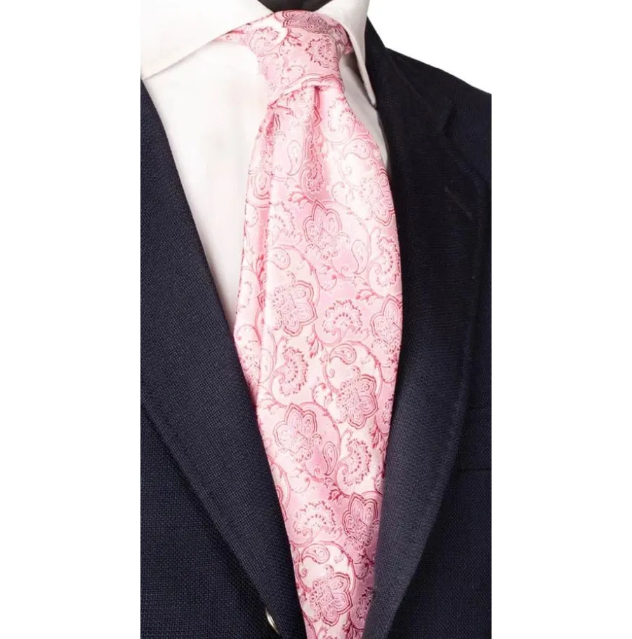 obrazek 1 Stylowy krawat jedwabny we wzór Paisley