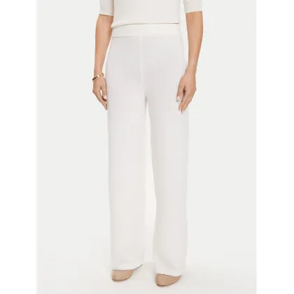 Zdjęcie Max Mara Leisure Spodnie dzianinowe Epopea 24263360 Biały Relaxed Fit