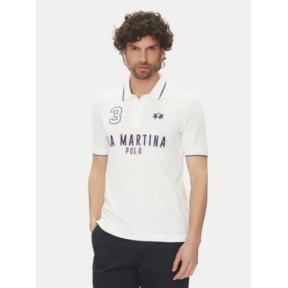 Zdjęcie La Martina Polo Yeshayahu MAP320 PK001 Biały Regular Fit