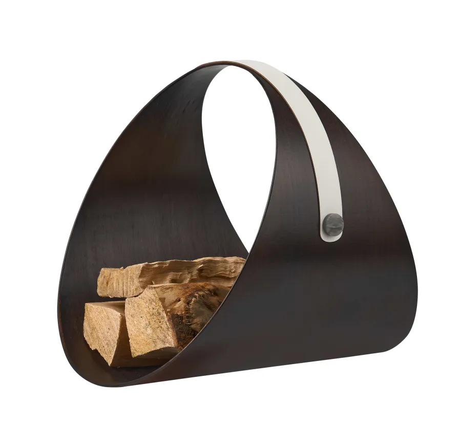 obrazek 2 Niepowtarzalny stojak na drewno do kominka lub czasopisma Ø36 cm