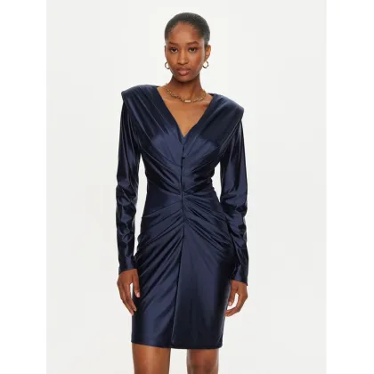 Zdjęcie ACCESS FASHION Sukienka koktajlowa 44-3039-222 Granatowy Slim Fit