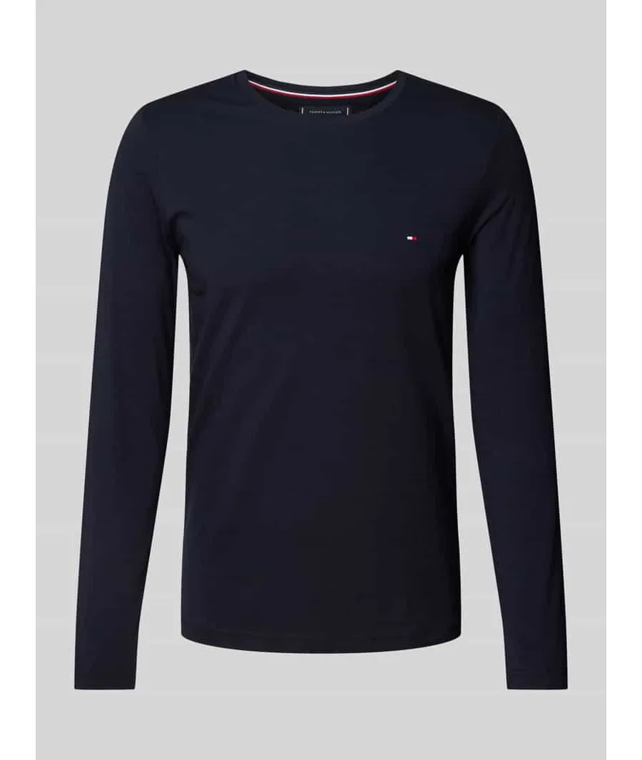 obrazek 1 Tommy Hilfiger Longsleeve Stretch Tee MW0MW10804 Granatowy Slim Fit