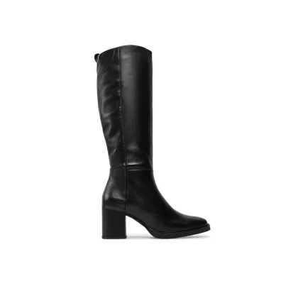 Zdjęcie Tommy Hilfiger Kozaki Long Boot Mid Wrapped Lthr Heel FW0FW08099 Czarny