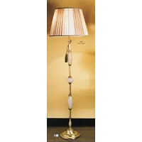 Picture Floor lamp with three Murano glass elements and a conical shade - Il Paralume Marina