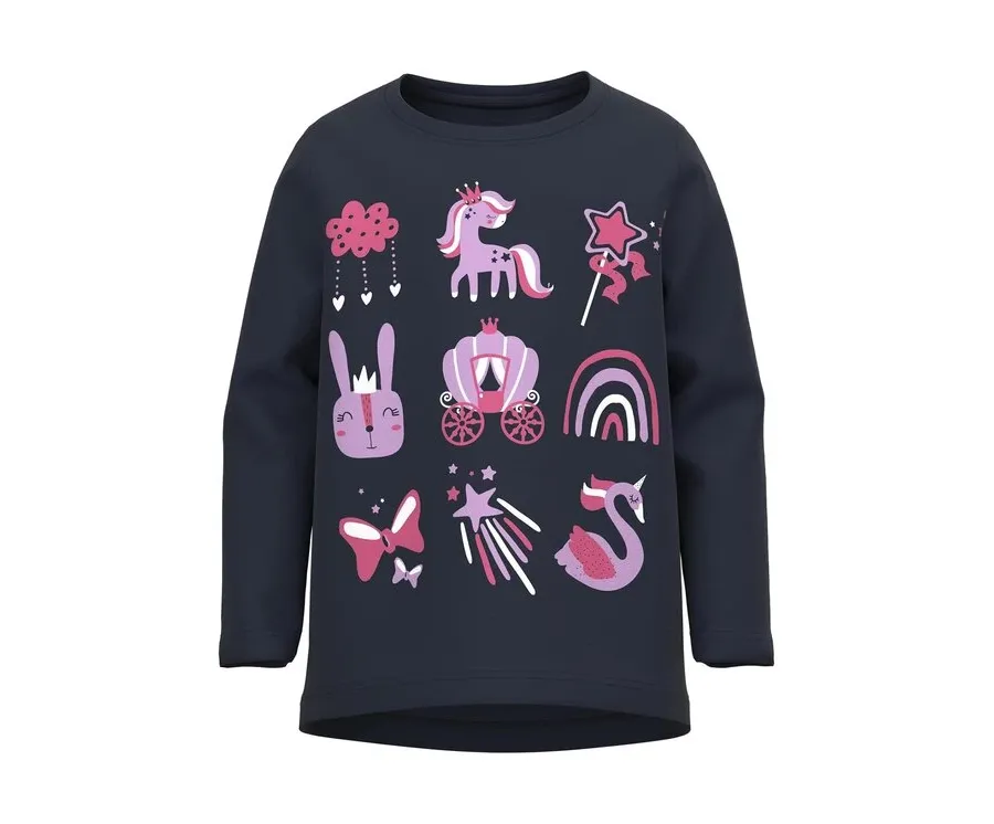 obrazek 1 NAME IT Bluzka 13218927 Granatowy Relaxed Fit