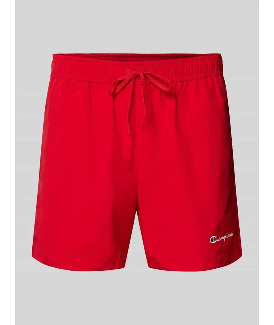 obrazek 1 Szorty o kroju regular fit z wyhaftowanym logo