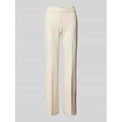 Zdjęcie Spodnie materiałowe z prostą nogawką i elastycznym pasem model ‘NANOU’