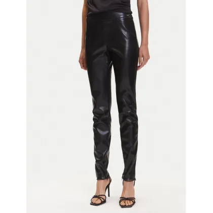 Zdjęcie Guess Spodnie z imitacji skóry W4BB18 WGIK0 Brązowy Slim Fit