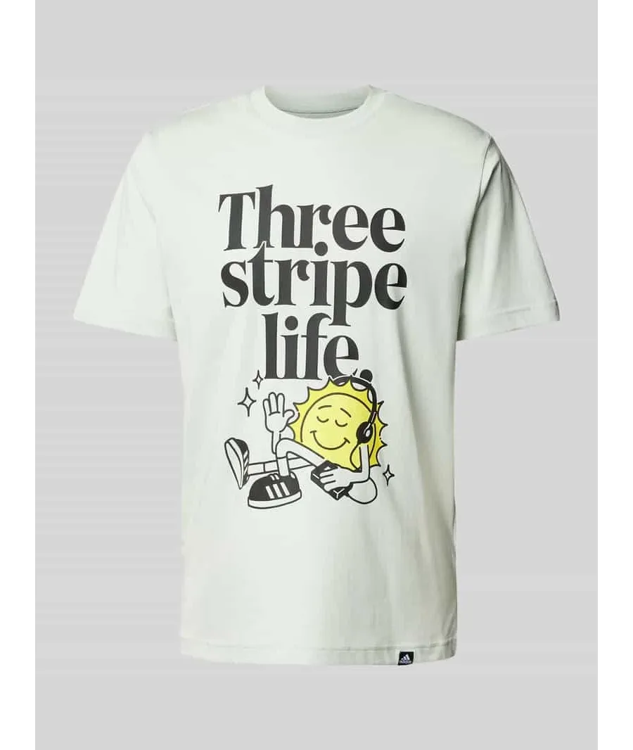 obrazek 1 T-shirt z detalem z logo model ‘POSITIVE’