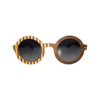 Picture Unusual, wooden glasses for a brave woman - Legno Light
