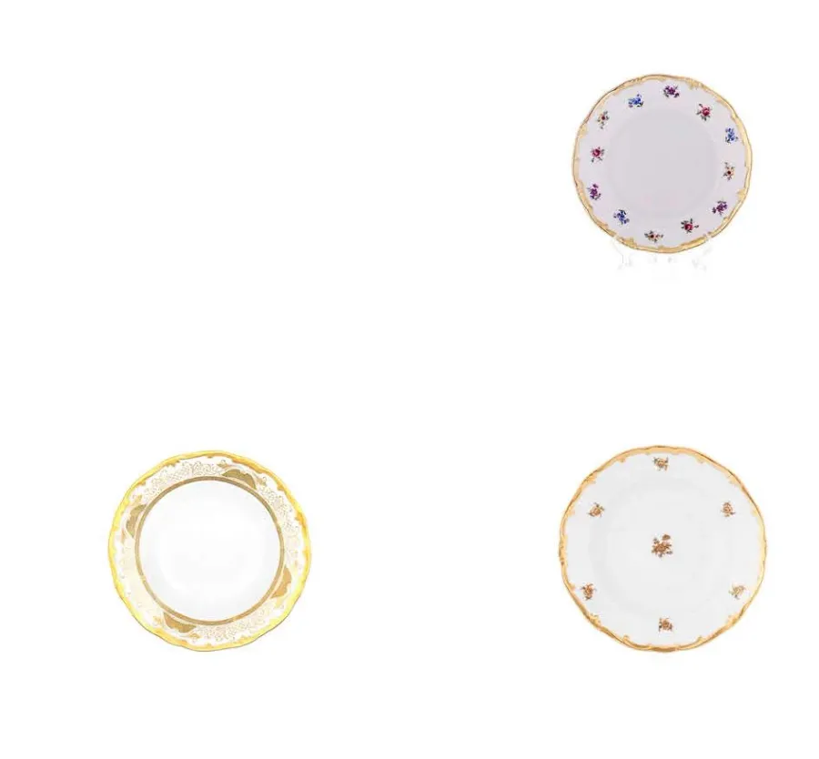 obrazek 2 Komplet 6 talerzy Golden Rose