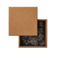 Picture Functional leather container for office items