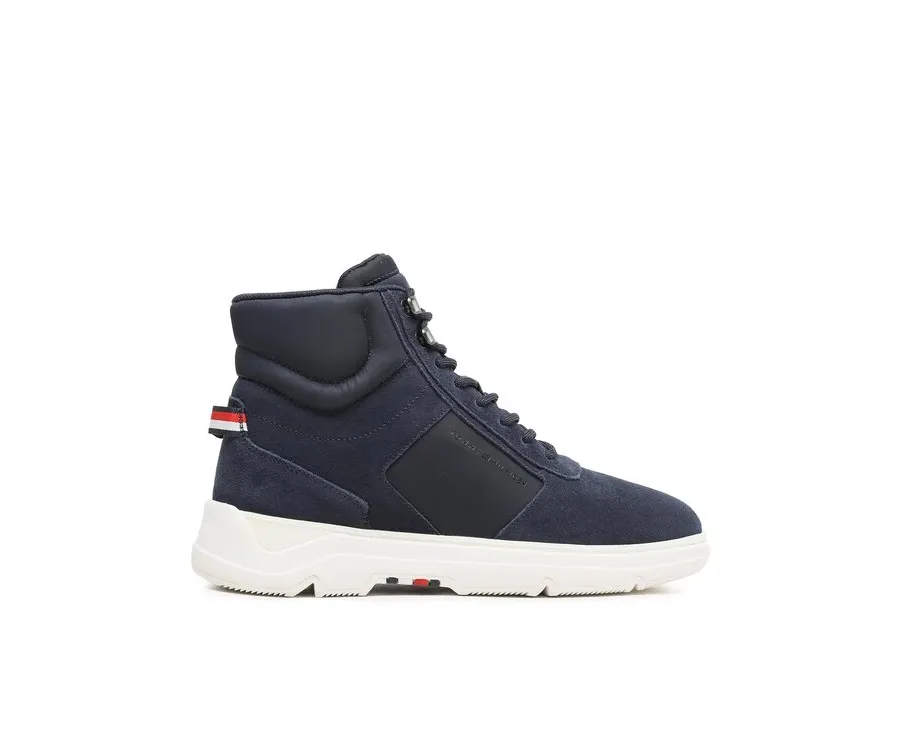 obrazek 1 Tommy Hilfiger Sneakersy Core Mix Suede Hybrid Boot FM0FM04596 Granatowy