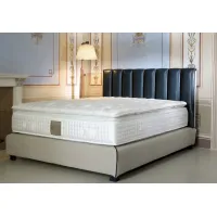 Zdjęcie Materac sprężynowy w żakardowym pikowanym obiciu z nakryciem - Idormibene