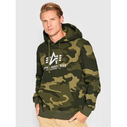 Zdjęcie Alpha Industries Bluza Basic 178312C Zielony Regular Fit