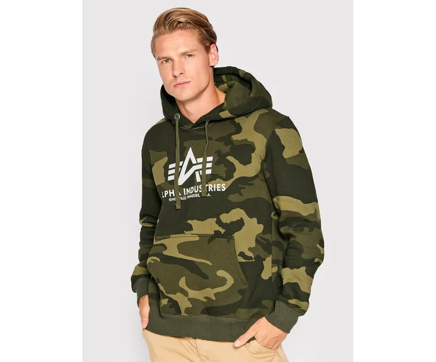 obrazek 1 Alpha Industries Bluza Basic 178312C Zielony Regular Fit
