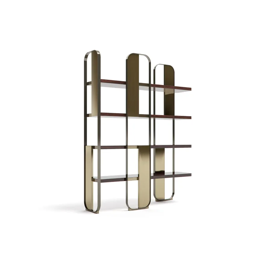 obrazek 2 Prestiżowa włoska biblioteczka do salonu lub gabinetu - styl modernistyczny