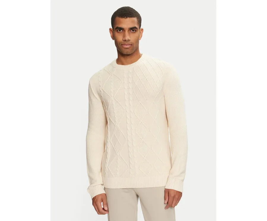 obrazek 1 Tom Tailor Sweter 1043343 Beżowy Regular Fit
