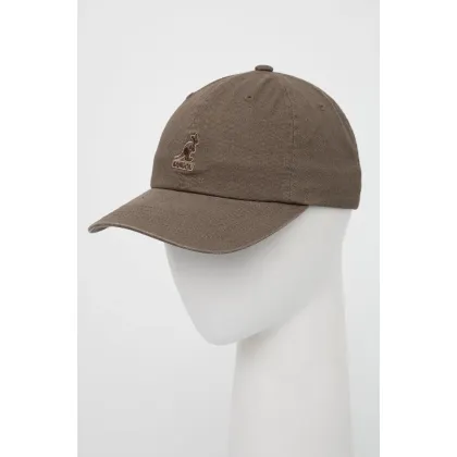 Zdjęcie Kangol czapka bawełniana kolor zielony z aplikacją K5165HT.SM094-SM094