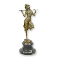 Picture An elite sculpture of a show dancer made of bronze