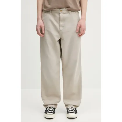 Zdjęcie Carhartt WIP spodnie bawełniane Single Knee Pant męskie kolor beżowy proste I034798.2OR4O