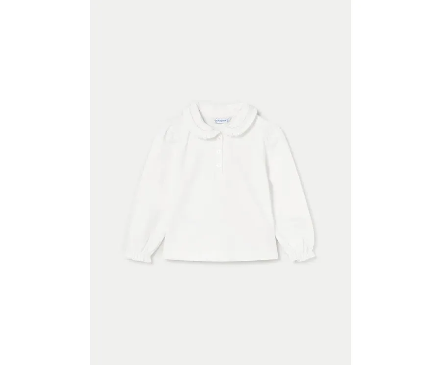 obrazek 1 Mayoral Bluzka 104 Écru Regular Fit