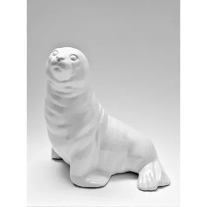 Picture A unique white ceramic seal - Il Gattopardo