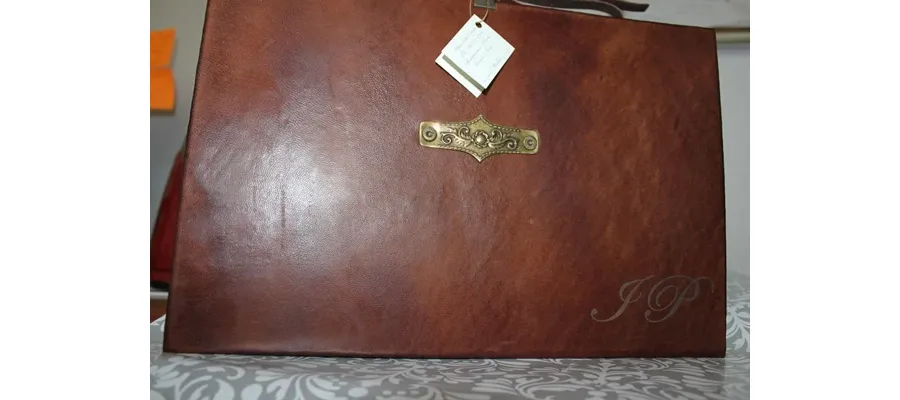 obrazek 3 Elegancka teczka ze skóry na dokumenty Portadocumenti grande pelle