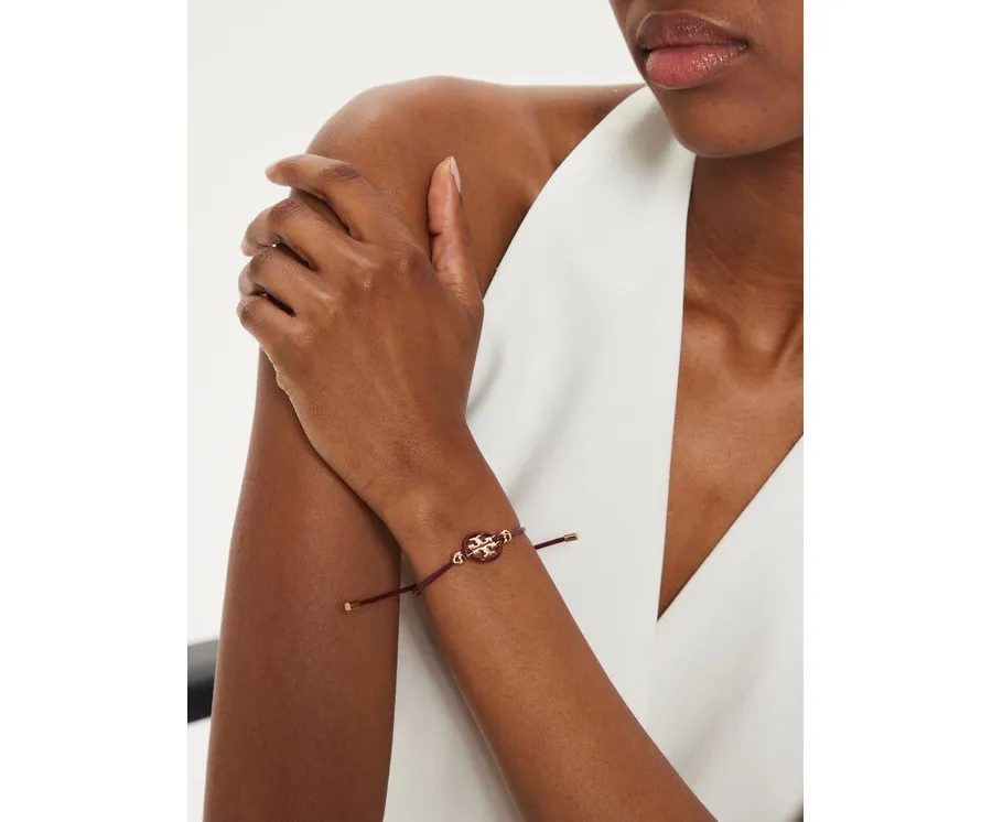 obrazek 1 Tory Burch Bransoletka Miller Slider 160171 Bordowy