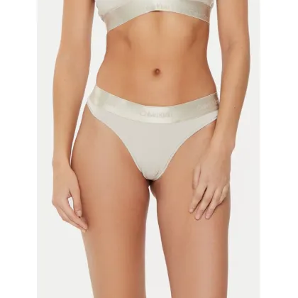 Zdjęcie Calvin Klein Underwear Stringi 000QF7997E Beżowy