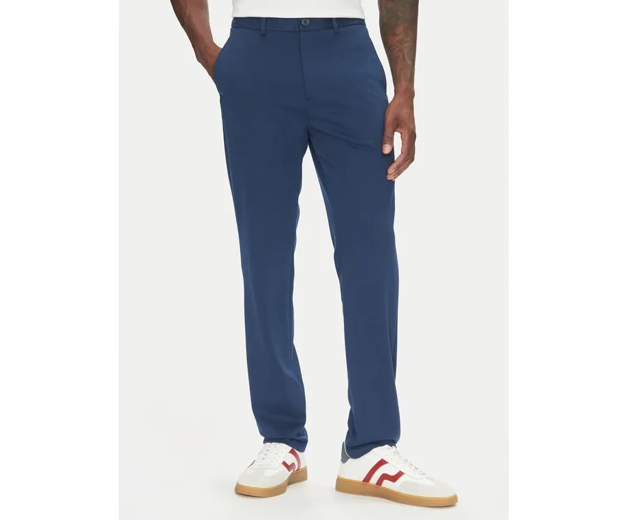 obrazek 1 Lindbergh Chinosy 30-006052 Niebieski Slim Fit