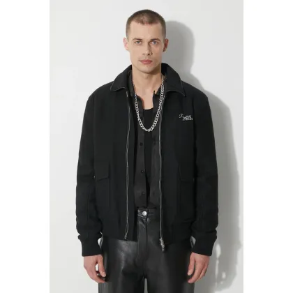 Zdjęcie Filling Pieces kurtka wełniana kolor czarny przejściowa 78634101861