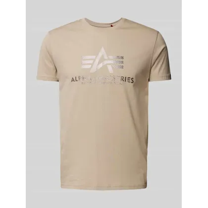 Zdjęcie Alpha Industries T-Shirt Basic 100501 Beżowy Regular Fit