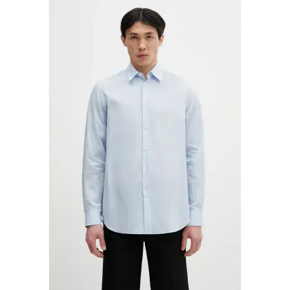 Zdjęcie Paul Smith koszula bawełniana męska kolor niebieski regular z kołnierzykiem klasycznym M1R-901U-P02649