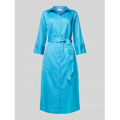 Zdjęcie Sukienka midi z wykładanym kołnierzem