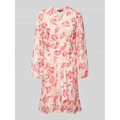 Zdjęcie Sukienka o długości do kolan z wiązanym paskiem