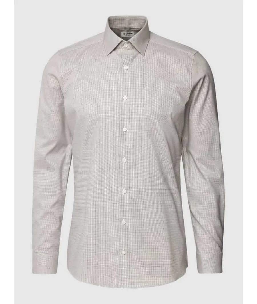 obrazek 1 Koszula biznesowa o kroju slim fit z jednolitą fakturą