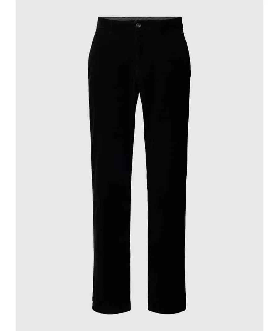 obrazek 1 Spodnie sztruksowe z wyhaftowanym logo model ‘DENTON’