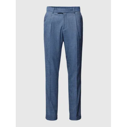 Zdjęcie Spodnie materiałowe o kroju regular fit w pepitkę