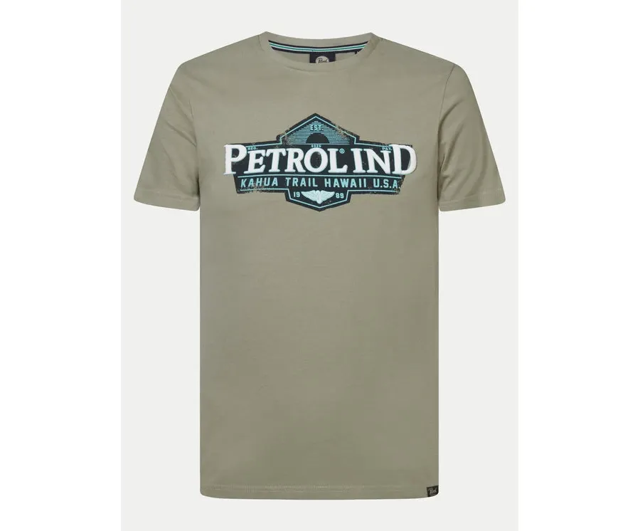 obrazek 1 Petrol Industries T-Shirt M-1040-TSR602 Zielony Regular Fit