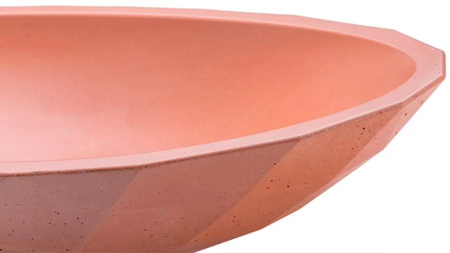 obrazek 3 Piękna umywalka 60 cm DIAMOND BASIC – jasny ceglasty, bez dekoru, bez lakieru