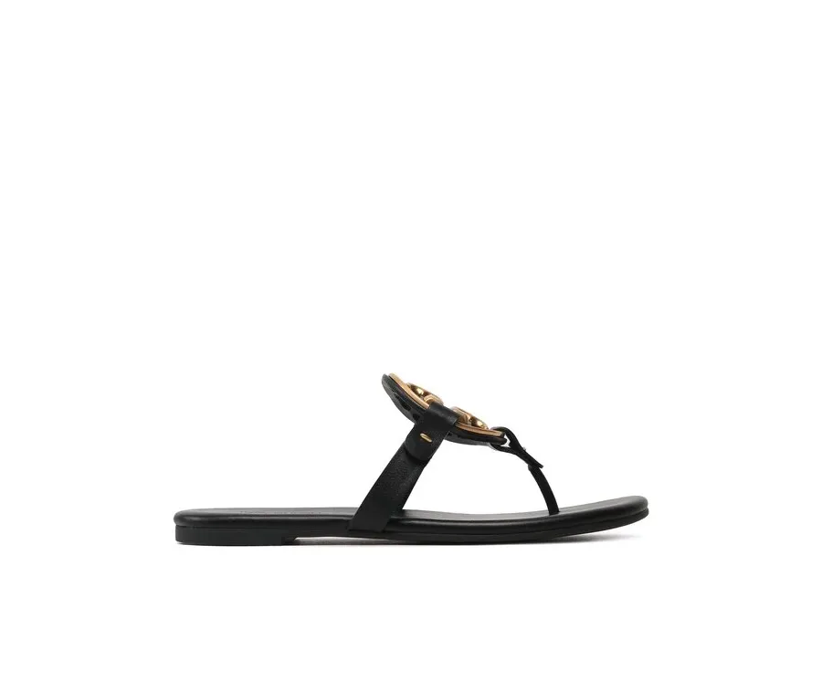 obrazek 1 Tory Burch Japonki Metal Miller 136593 Czarny