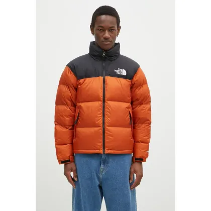 Zdjęcie The North Face kurtka puchowa 1996 Retro Nuptse Jacket męska kolor pomarańczowy zimowa oversize NF0A3C8D5PO1