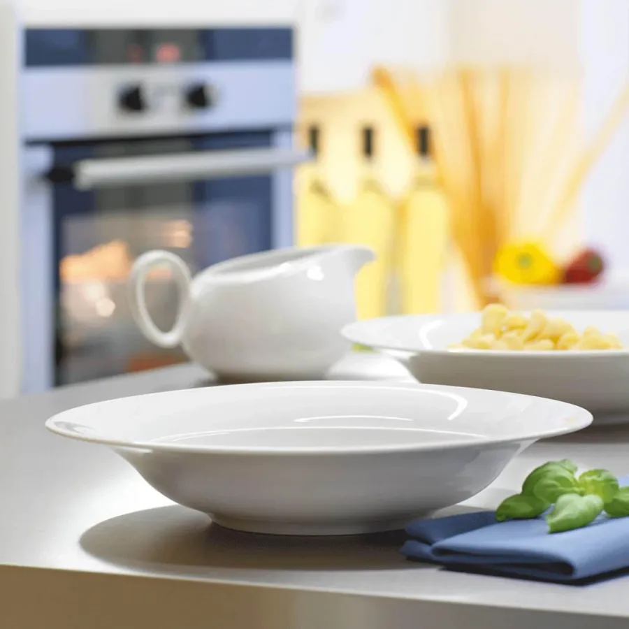obrazek 5 Stylowy biały porcelanowy talerz śniadaniowy 23 cm kolekcja Trio - Seltmann Weiden