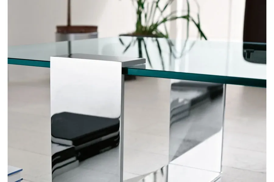 obrazek 2 Włoski stolik z hartowanego szkła do salonu - Tonelli Design
