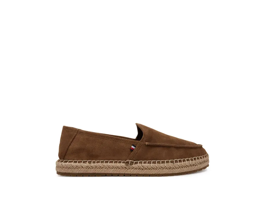 obrazek 1 Tommy Hilfiger Espadryle Hilfiger Flex Espa Suede Loafer FM0FM05392 Brązowy