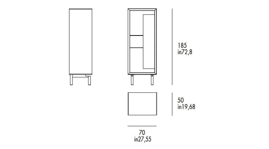 obrazek 3 Stylowa włoska witryna Quadro w wykończeniu klimt