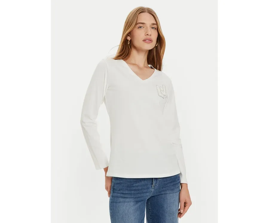 obrazek 1 Liu Jo Sport Bluzka TF4211 JS088 Biały Regular Fit